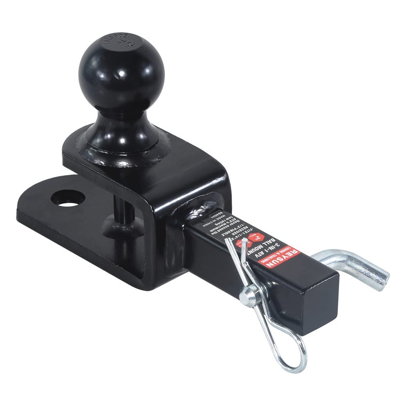 REYSUN 864031 3 in 1 ATV/UTV Trailer Hitch Towing Ball Mount with 2 inch Trailer Ball  Fits 1-1/4 inch Hitch Receiver - Image 2